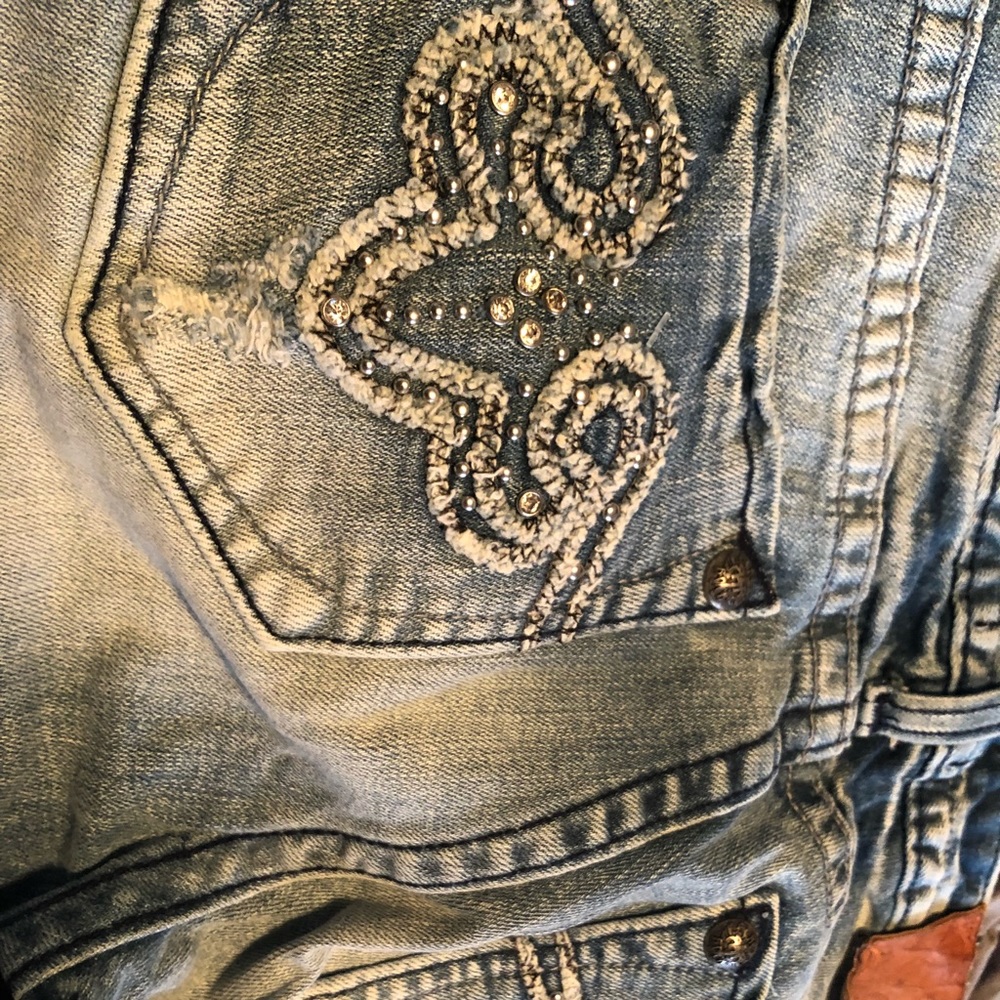 Express rerock jeans embellished pockets